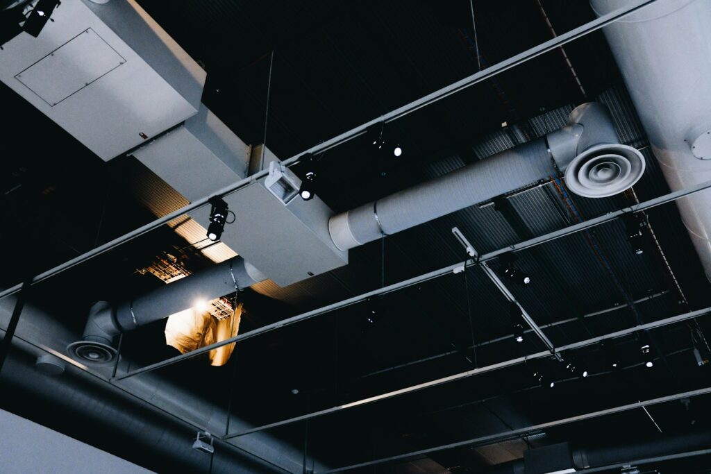 Metal ceiling ventilation